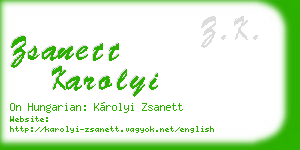 zsanett karolyi business card